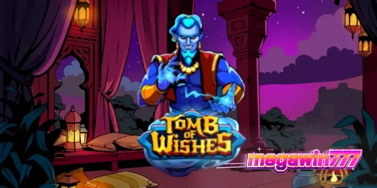 Tampilan visual ruang harta karun dalam slot Tomb of Wishes